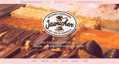 Desktop Screenshot of konditorei-jaenichen.de